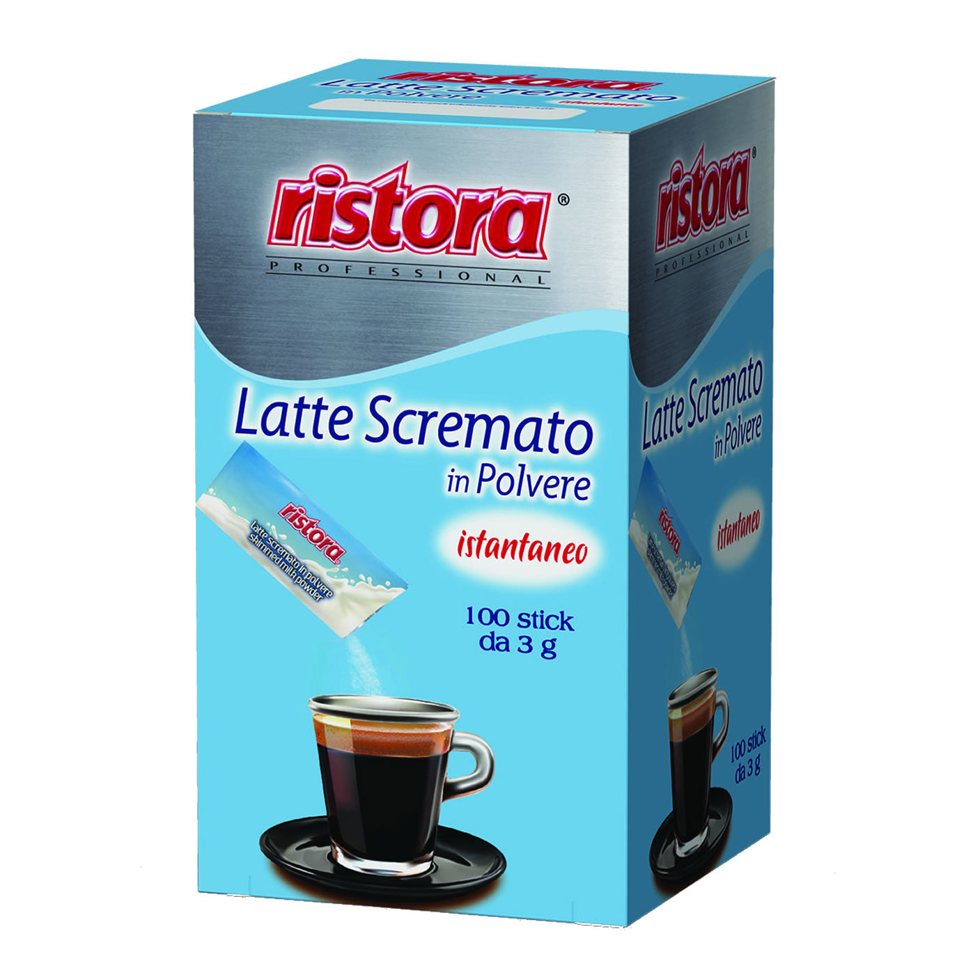 Latte Scremato in polvere 100 stick monodose | Ristora Bevande Istantanee Latte Scremato in polvere 100 stick monodose | Ristora Bevande Istantanee