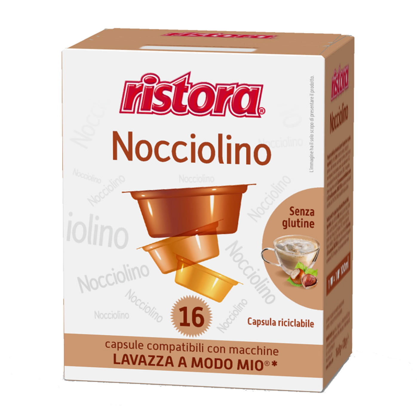Nocciolino Lavazza A Modo Mio Compatible Capsules | Ristora Bevande Istantanee Nocciolino Lavazza A Modo Mio Compatible Capsules | Ristora Bevande Istantanee