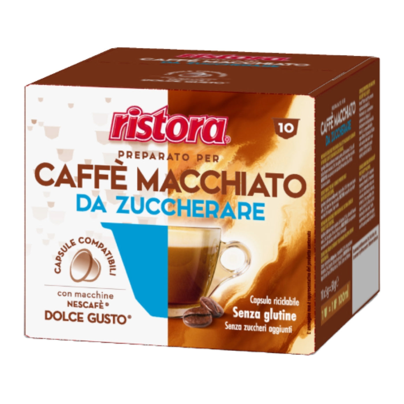 Caffè Macchiato da Zuccherare Capsule Compatibili Nescafè Dolce Gusto