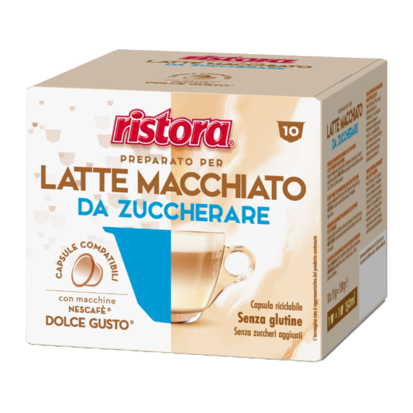 Latte Macchiato da Zuccherare Capsule Compatibili Nescafè Dolce Gusto