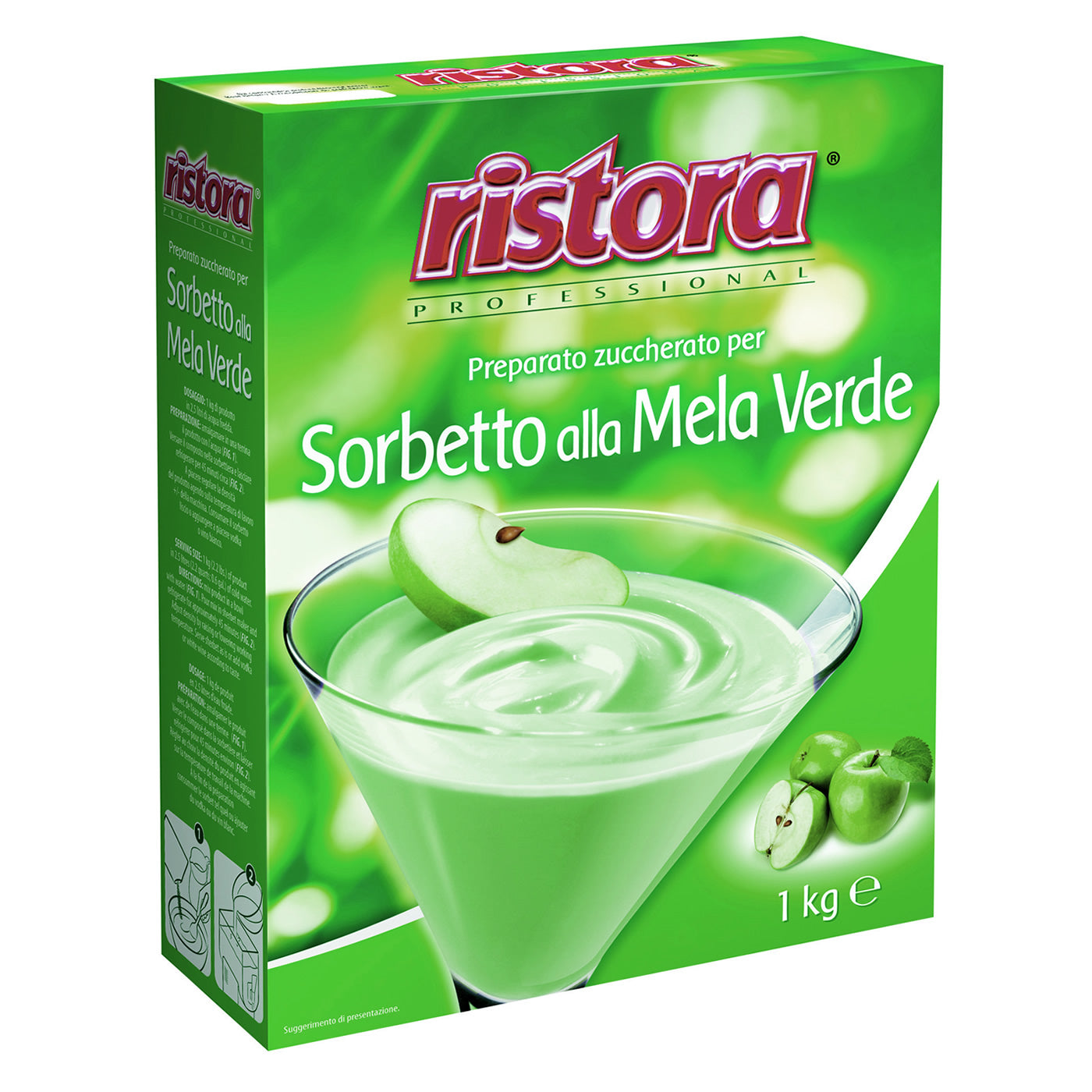 Preparato per Sorbetto Mela Verde astuccio