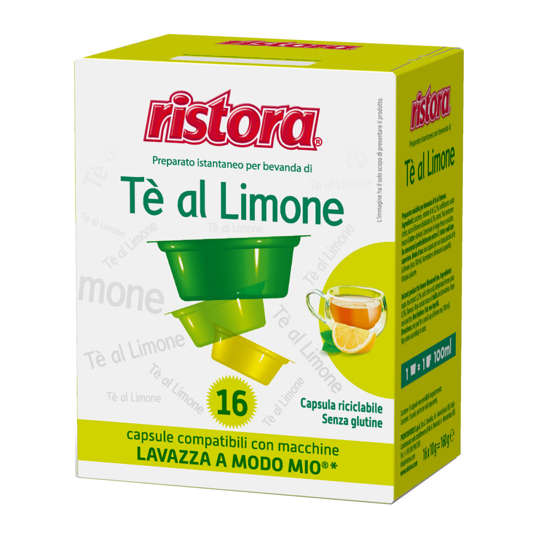 Lemon Tea Compatible Capsules Lavazza A Modo Mio