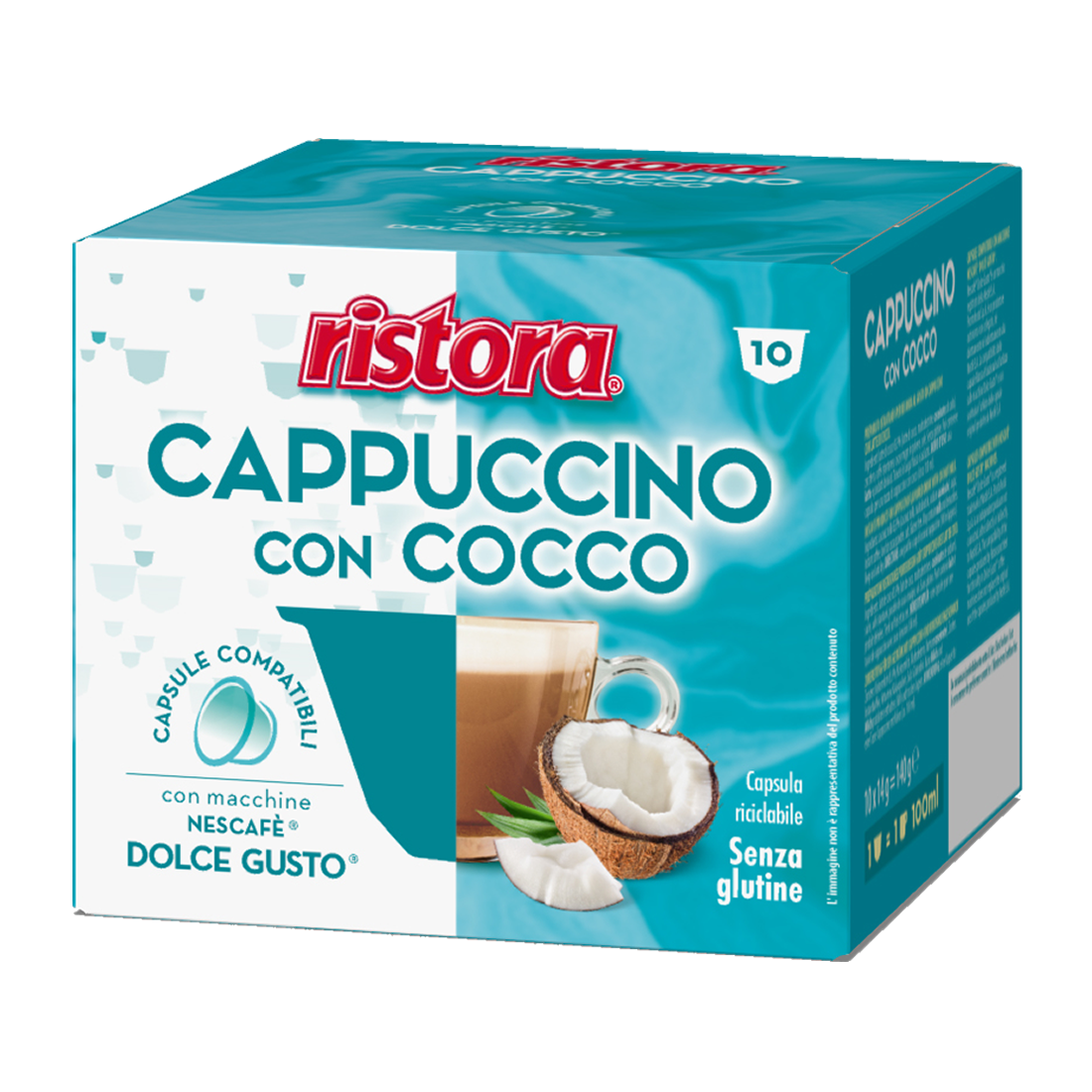 Cappuccino con Cocco Capsule Compatibili Nescafè Dolce Gusto