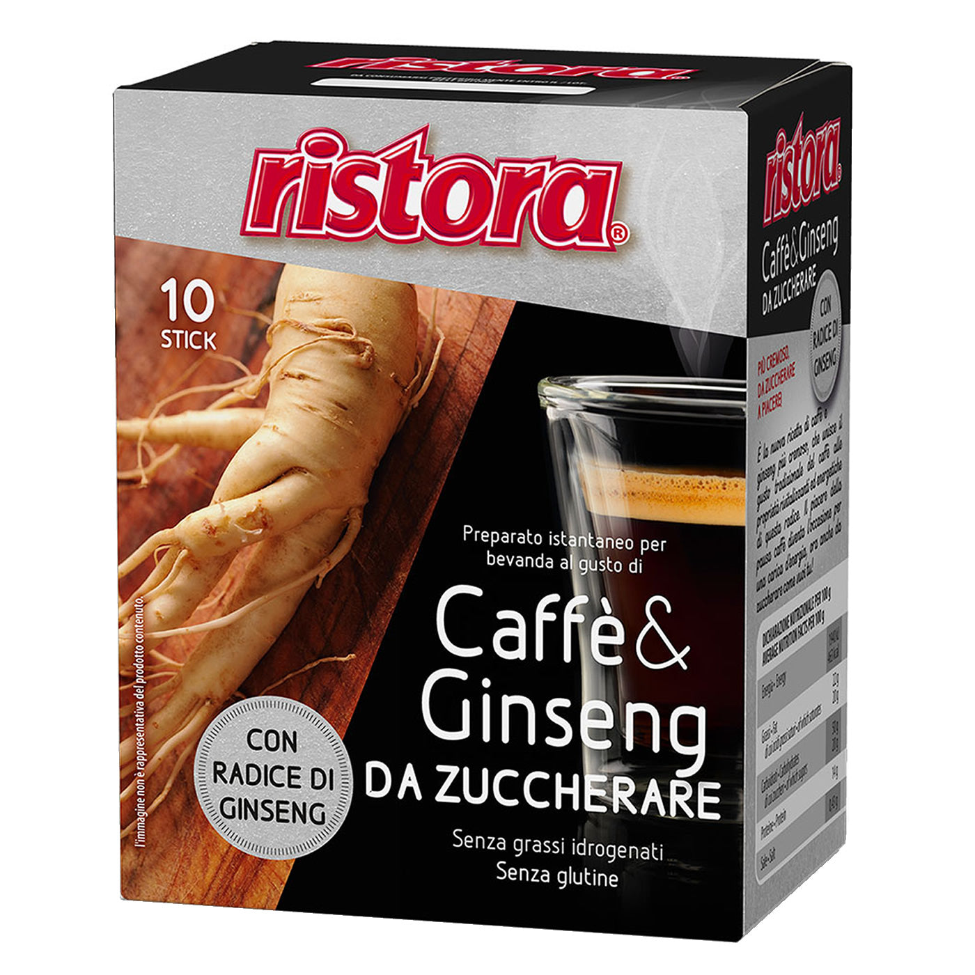 Caffè al Ginseng da Zuccherare 10 buste astuccio