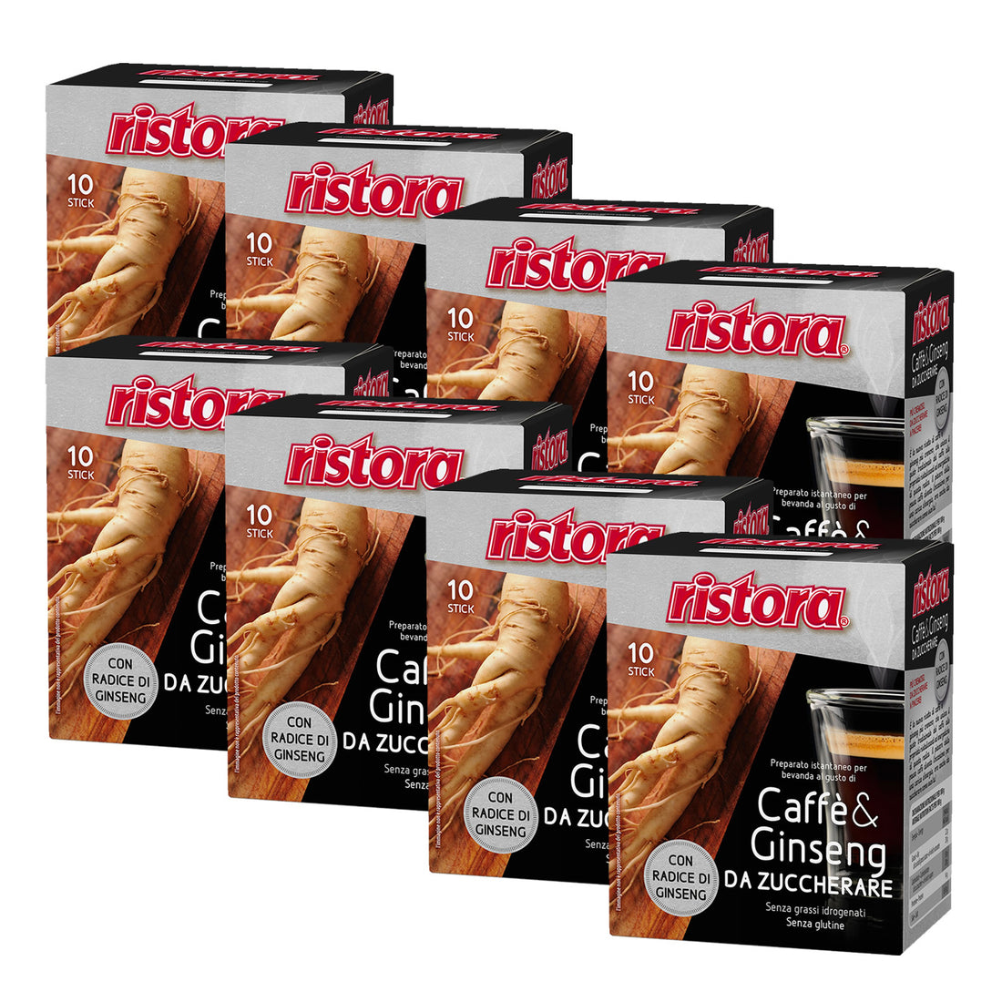 Caffè al Ginseng da Zuccherare 8 pz. da 10 buste