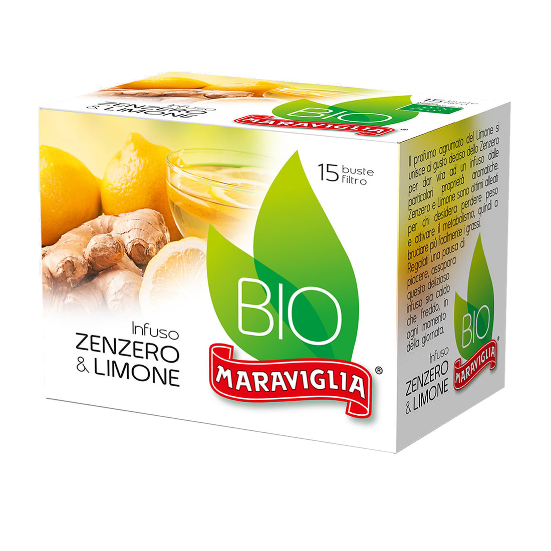 Infuso di Zenzero &amp; Limone Bio 15 filtri